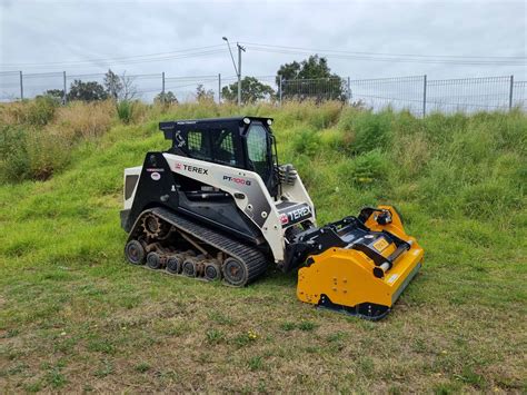 mini skid steer mulcher rental